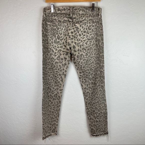 Current/Elliott The Stiletto in Grey Leopard Sz 26 - Picture 7 of 7